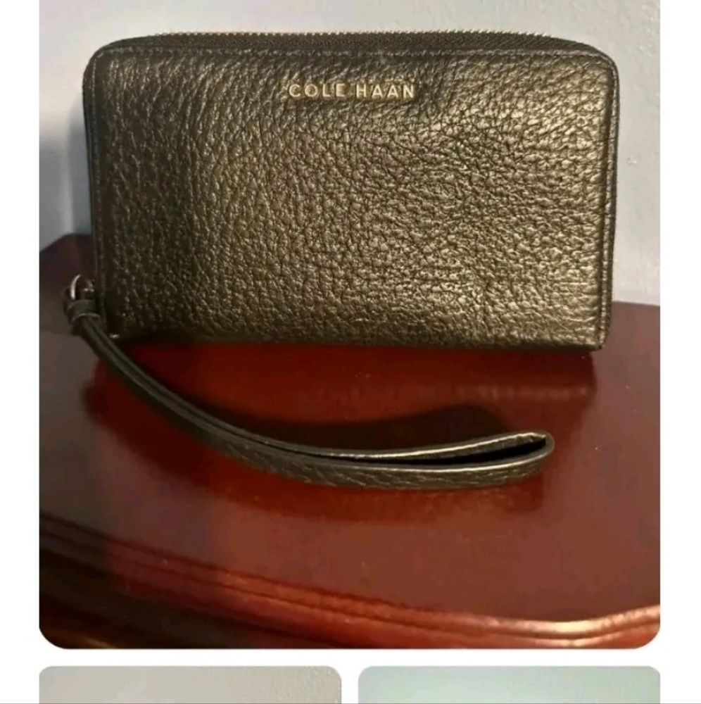 Cole Haan Benson wallet. Zip around. Black.